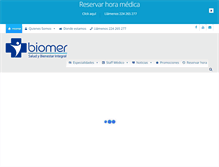 Tablet Screenshot of biomer.cl